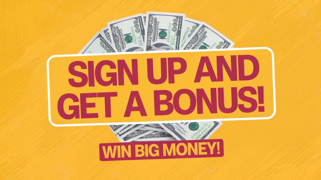 Lottery Sign Up Bonus Featured